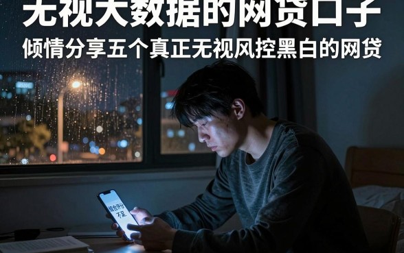 无视大数据的网贷口子,倾情分享五个真正无视风控黑白的网贷