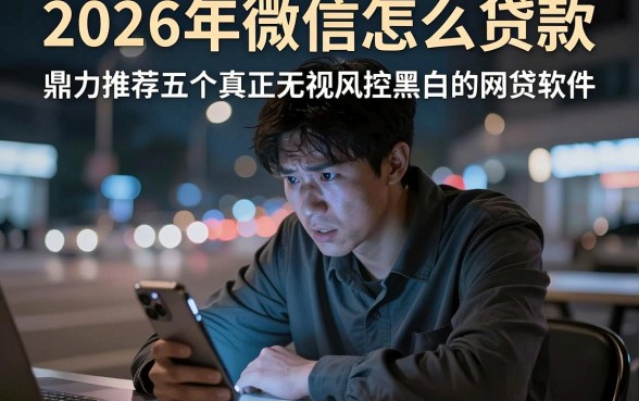 2026年微信怎么贷款,鼎力推荐五个真正无视风控黑白的网贷软件