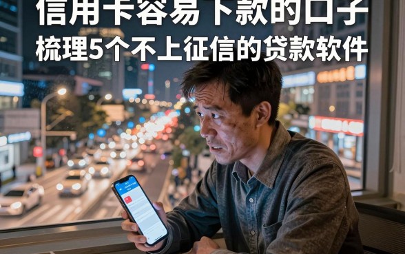 信用卡容易下款的口子，梳理5个不上征信的贷款软件