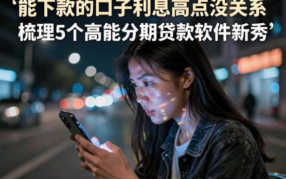 能下款的口子利息高点没关系,梳理5个高能分期贷款软件新秀
