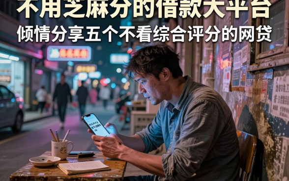 不用芝麻分的借款大平台,倾情分享五个不看综合评分的网贷