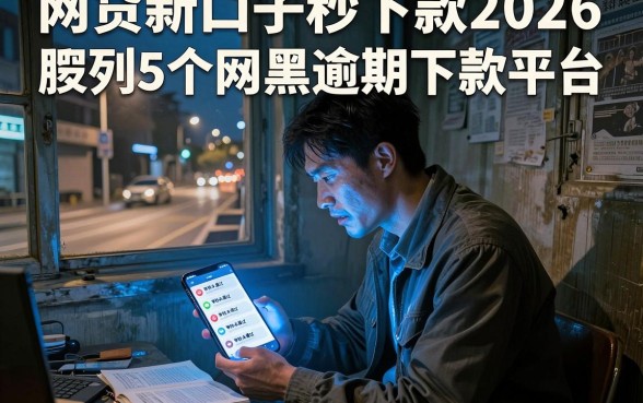 网贷新口子秒下款2026，胪列5个网黑逾期下款平台