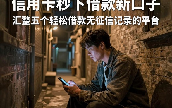 信用卡秒下借款新口子,汇整五个轻松借款无征信记录的平台