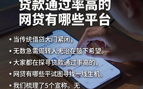 贷款通过率高的网贷有哪些平台,理出5个无视黑白必下款的网贷软件