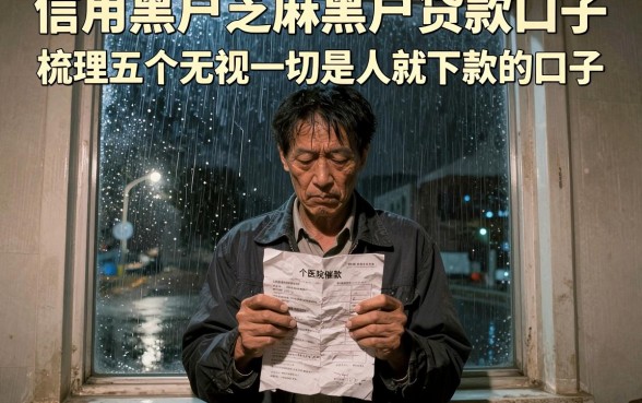 信用黑户芝麻黑户贷款口子,梳理五个无视一切是人就下款的口子