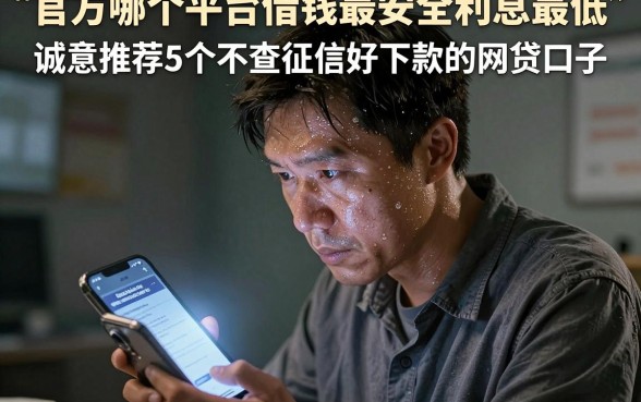 官方哪个平台借钱最安全利息最低,诚意推荐5个不查征信好下款的网贷口子