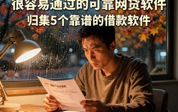 很容易通过的可靠网贷软件，归集5个靠谱的借款软件