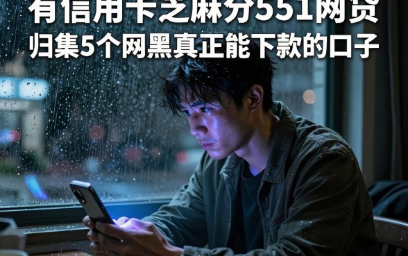 有信用卡芝麻分551网贷,归集5个网黑真正能下款的口子