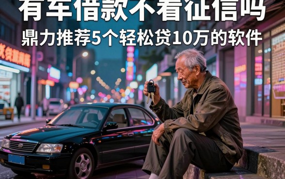 有车借款不看征信吗，鼎力推荐5个轻松贷10万的软件