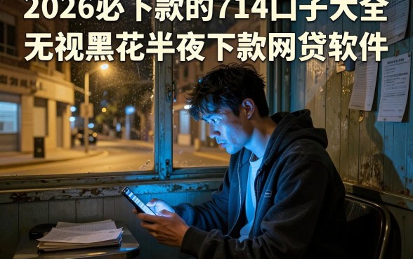 2026必下款的714口子大全，概括五个无视黑花半夜下款的网贷软件
