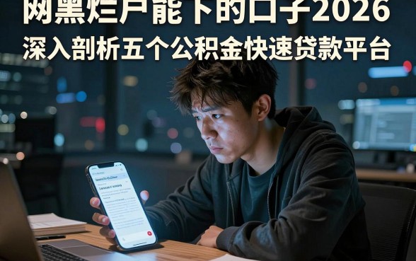 网黑烂户能下的口子2026,深入剖析五个公积金快速贷款平台