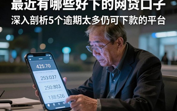 最近有哪些好下的网贷口子,深入剖析5个逾期太多仍可下款的平台