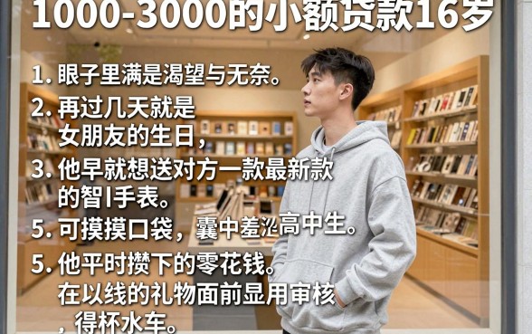 1000-3000的小额贷款16岁,细致阐述5个可以借钱不用审核的平台