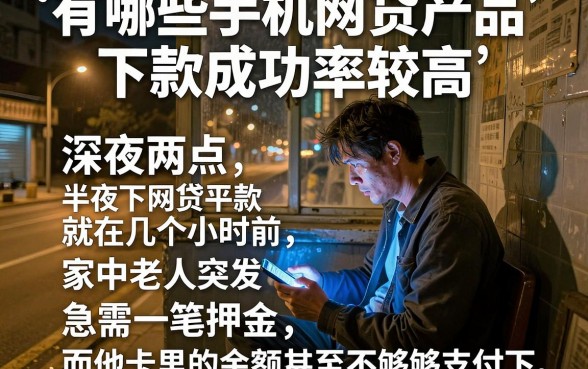 有哪些手机网贷产品下款成功率较高,胪列五个无视黑花半夜下款的网贷平台