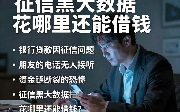 征信黑大数据花哪里还能借钱，精选五个真正不查征信的贷款平台