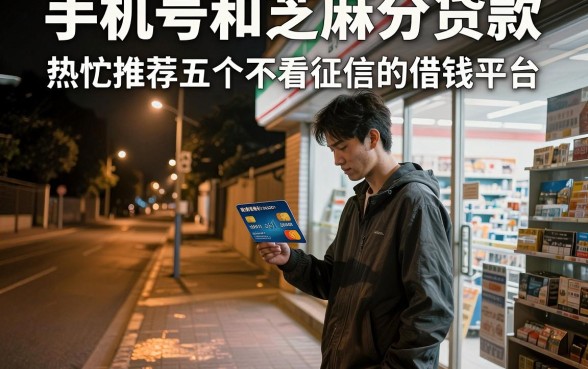 手机号和芝麻分贷款，热忱推荐五个不看征信的借钱平台