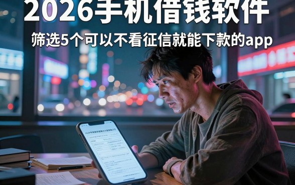 2026手机借钱软件,筛选5个可以不看征信就能下款的app