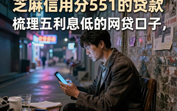 芝麻信用分551的贷款，梳理五个利息低的网贷口子