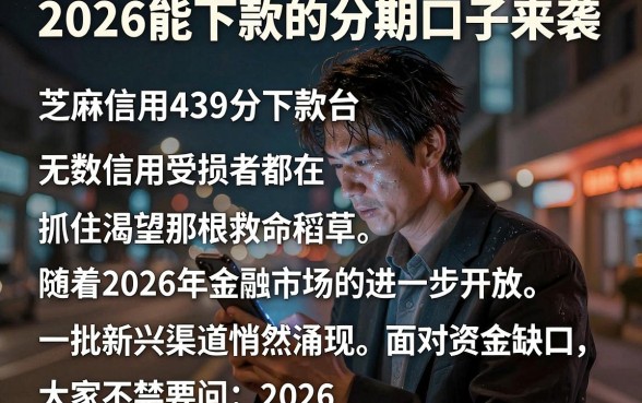 2026能下款的分期口子来袭,概括五个芝麻信用439分下款的平台