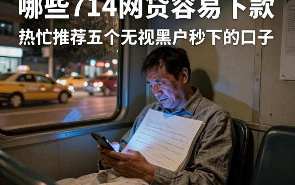 哪些714网贷容易下款,热忱推荐五个无视黑户秒下的口子
