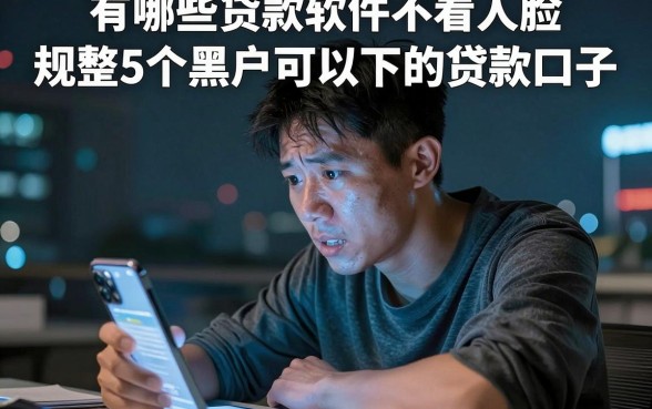 有哪些贷款软件不看人脸,规整5个黑户可以下的贷款口子