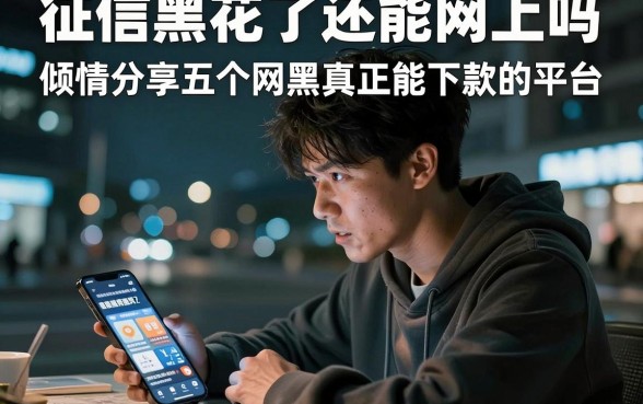 征信黑花了还能网上吗,倾情分享五个网黑真正能下款的平台