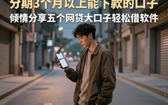 分期3个月以上能下款的口子，倾情分享五个网贷大口子轻松借软件