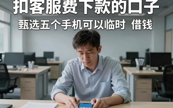 扣客服费下款的口子,甄选五个手机可以临时借钱的软件