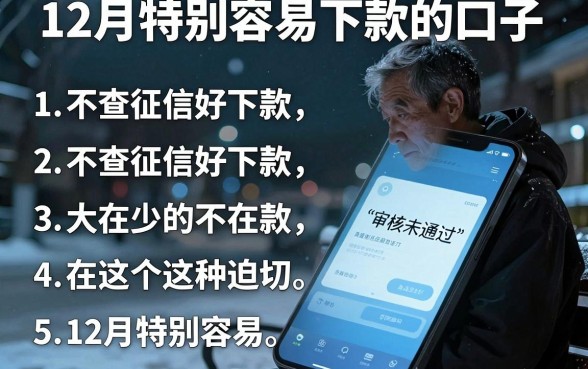 12月特别容易下款的口子,条列5个不查征信好下款的网贷app