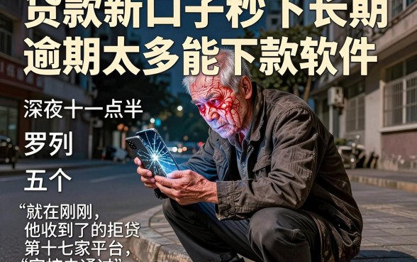 贷款新口子秒下长期,罗列五个逾期太多能下款软件
