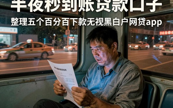 半夜秒到账贷款口子,整理五个百分百下款无视黑白户网贷app