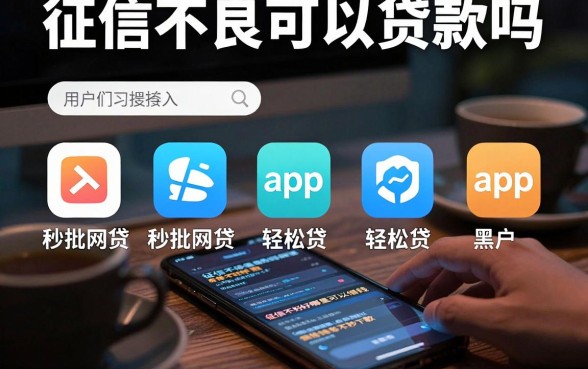 征信不良可以贷款吗，陈列五个秒批网贷轻松贷的app