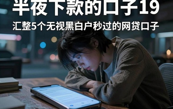 半夜下款的口子19，汇整5个无视黑白户秒过的网贷口子
