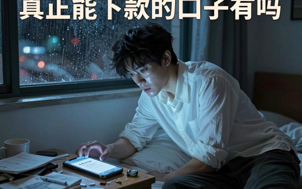 真正能下款的口子有吗，汇整5个无视黑白户口子