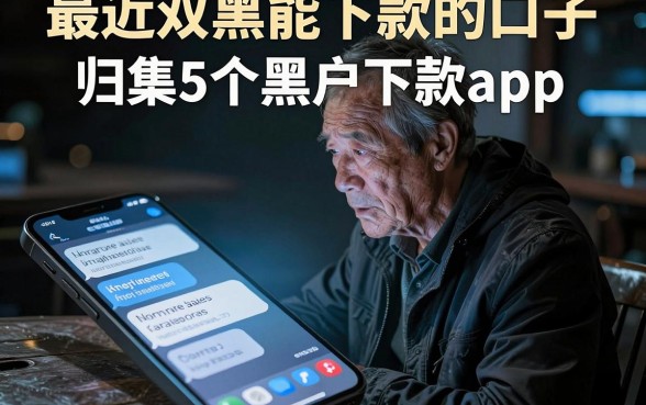 最近双黑能下款的口子，归集5个黑户下款app