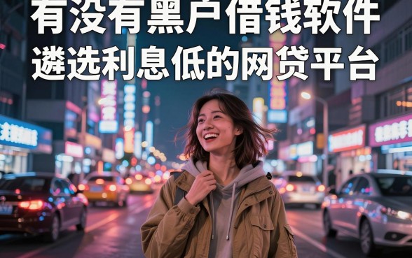有没有黑户借钱软件,遴选五个利息低的网贷平台