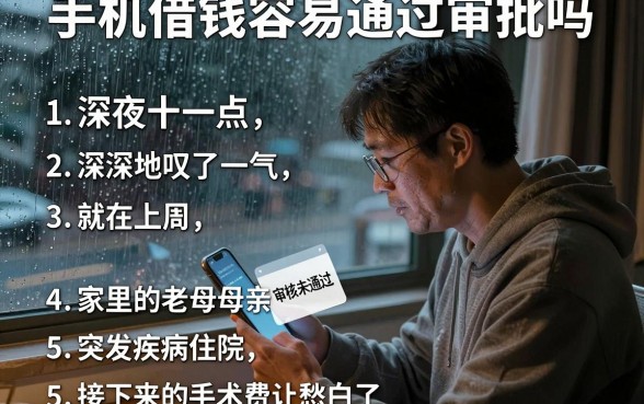 手机借钱容易通过审批吗，罗列五个贷款通过高的app