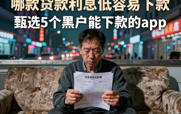 哪款贷款利息低容易下款，甄选5个黑户能下款的app