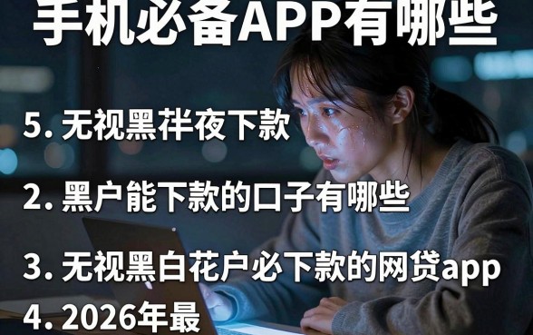 手机必备APP有哪些,胪列5个无视黑花半夜下款的网贷app