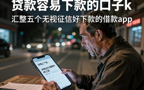 贷款容易下款的口子k,汇整五个无视征信好下款的借款app