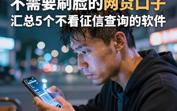 不需要刷脸的网贷口子,汇总5个不看征信查询的软件