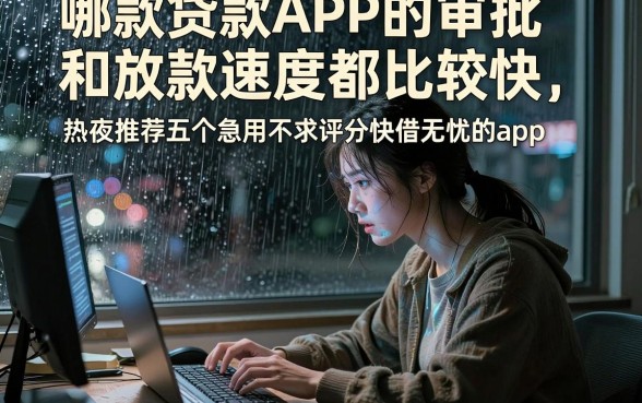 哪款贷款APP的审批和放款速度都比较快，热忱推荐五个急用不求评分快借无忧的app