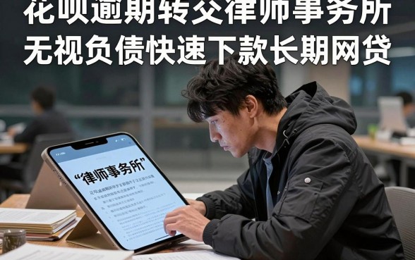 花呗逾期转交律师事务所,陈列5个无视负债快速下款长期网贷的平台
