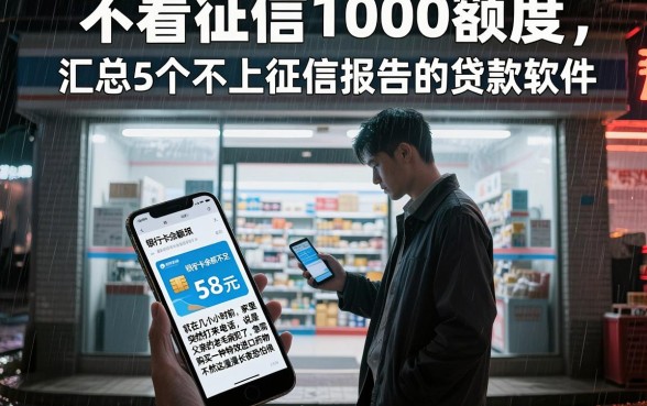 不看征信1000额度，汇总5个不上征信报告的贷款软件