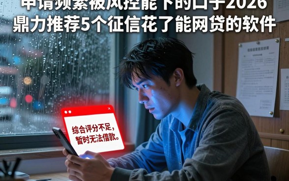 申请频繁被风控能下的口子2026，鼎力推荐5个征信花了能网贷的软件