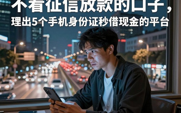 不看征信放款的口子,理出5个手机身份证秒借现金的平台