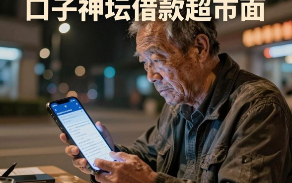 口子神坛借款超市页面，汇总5个黑户可以下的贷款软件