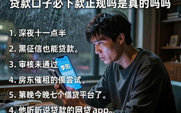 贷款口子必下款正规吗是真的吗吗,条列5个黑征信也能贷款的网贷app