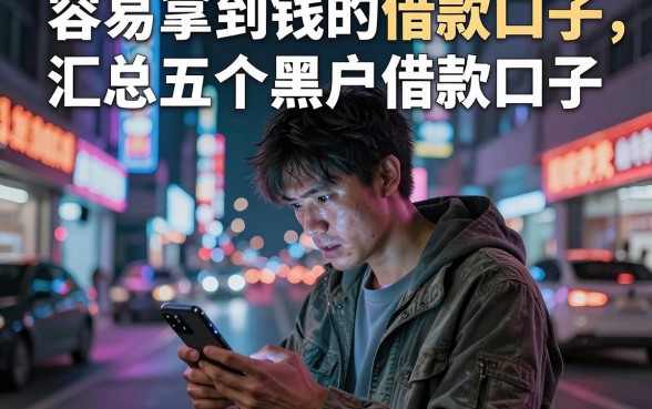容易拿到钱的借款口子，汇总五个黑户借款口子
