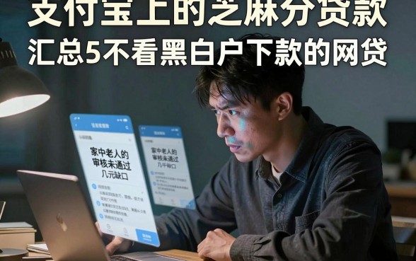 支付宝上的芝麻分贷款,汇总5个不看黑白户下款的网贷
